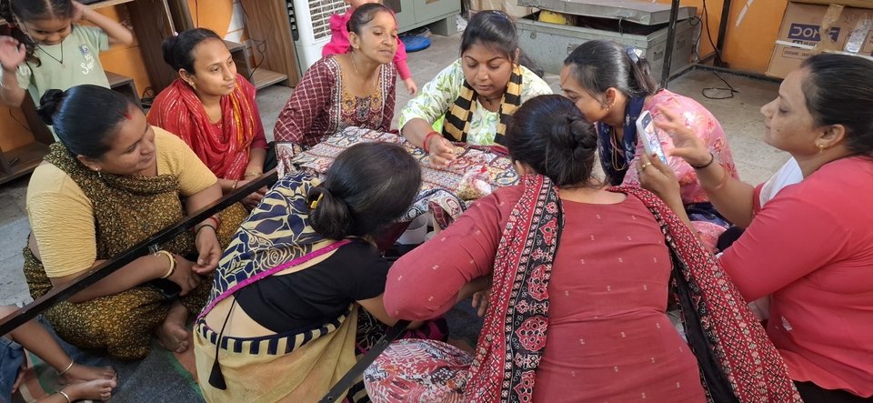 Women's digital literacy workshop at a Community Learning Centre