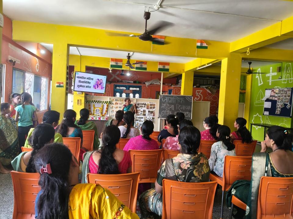 Women participants in a community engagement session